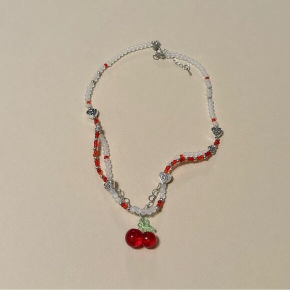 Cherry necklace N644 - Picture 3 of 5